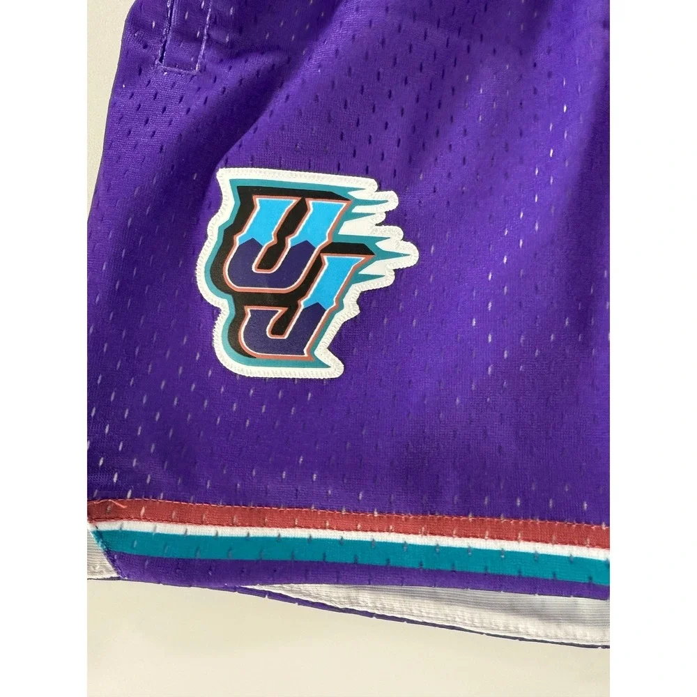 Mitchell & Ness Utah Jazz Hardwood Classics Basketball Shorts Womens Small NEW